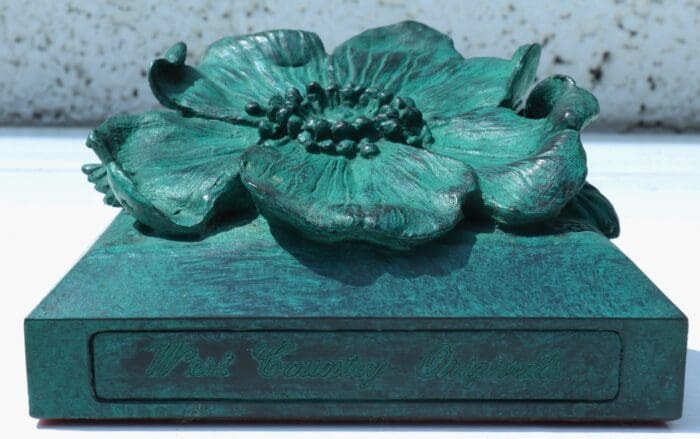 Wild Rose Wall Hanging (Verdigris) - Image 3