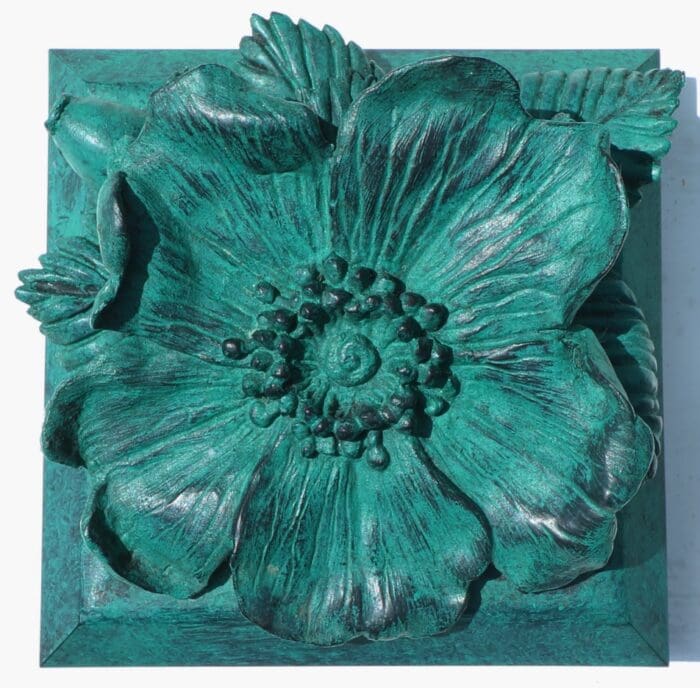 Wild Rose Wall Hanging (Verdigris) - Image 2